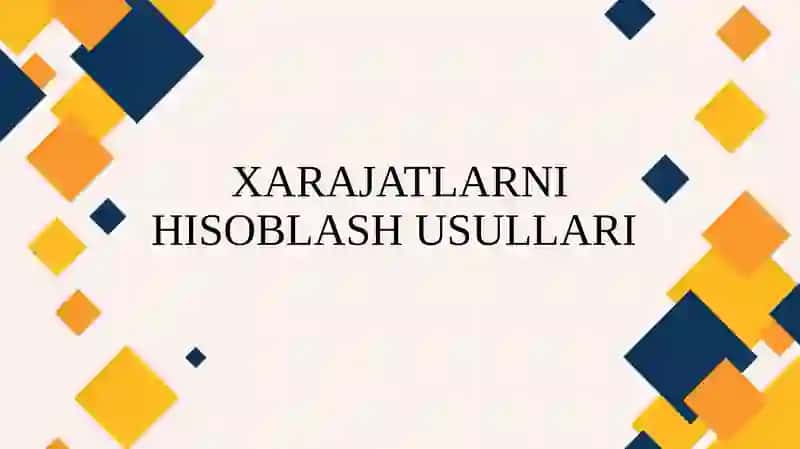 ISHLAB CHIQARISH XARAJATLARI 2