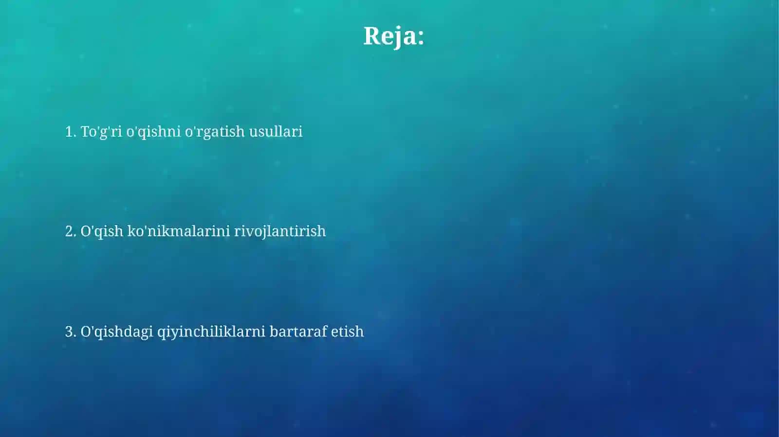 To‘g‘ri o‘qishga o‘rgatish usullari 2