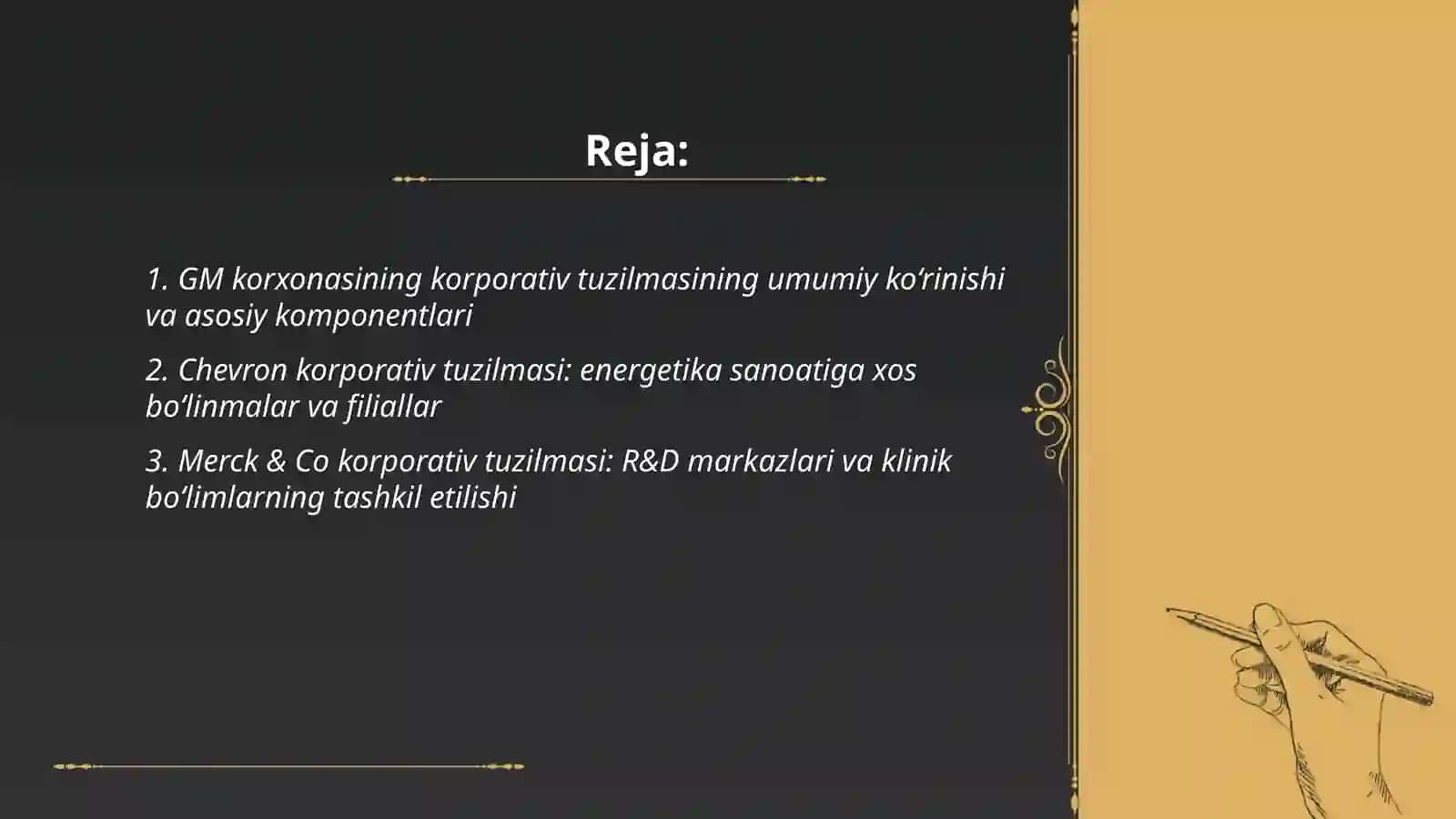 Korporativ tuzilmalar, ularning turlari va xususiyatlari 2