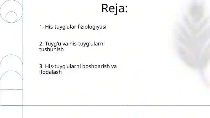 Hissiyot va emotsiya 2