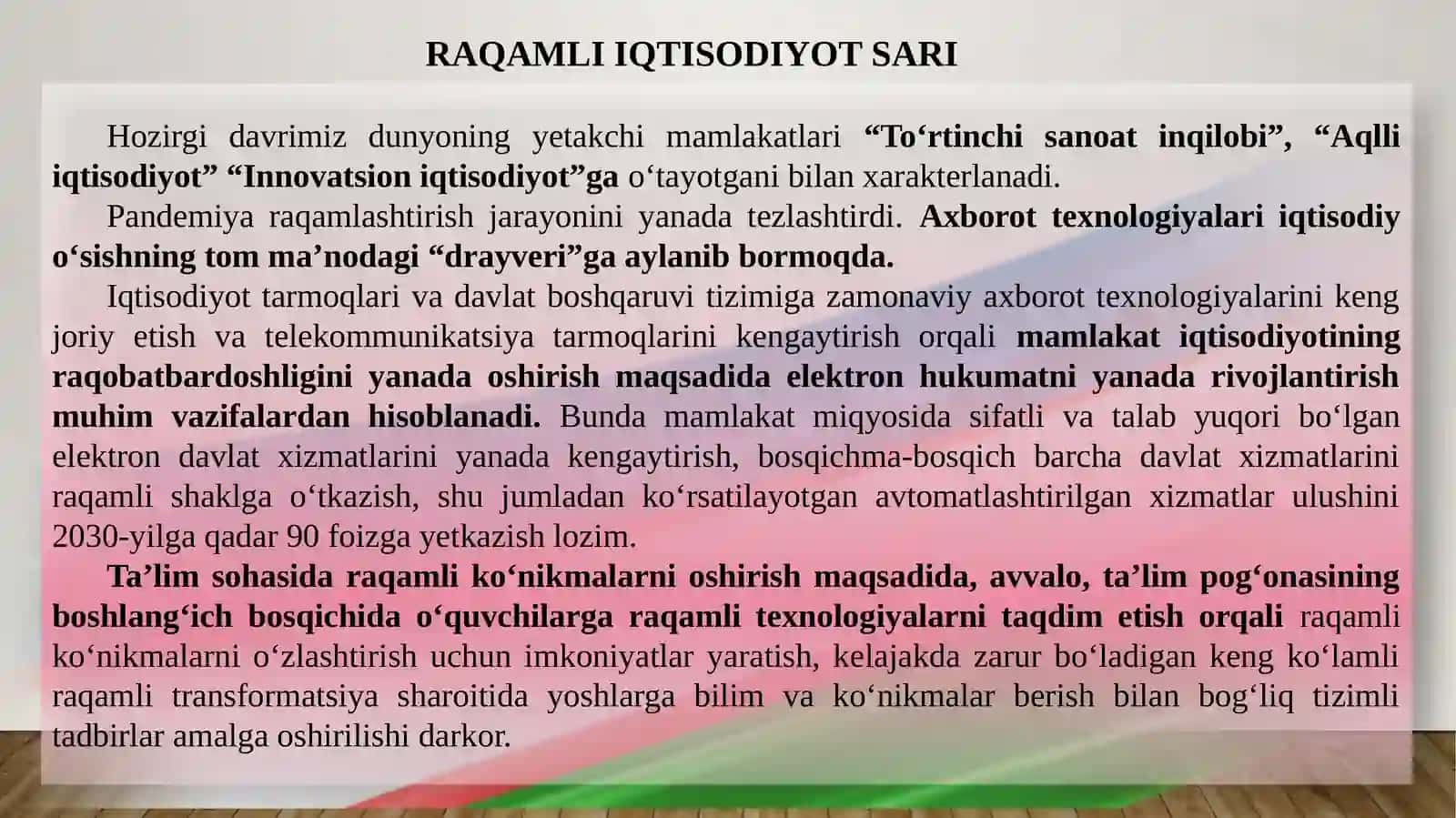 Raqamli iqtisodiyotda sun'iy intellektni o’rni 2