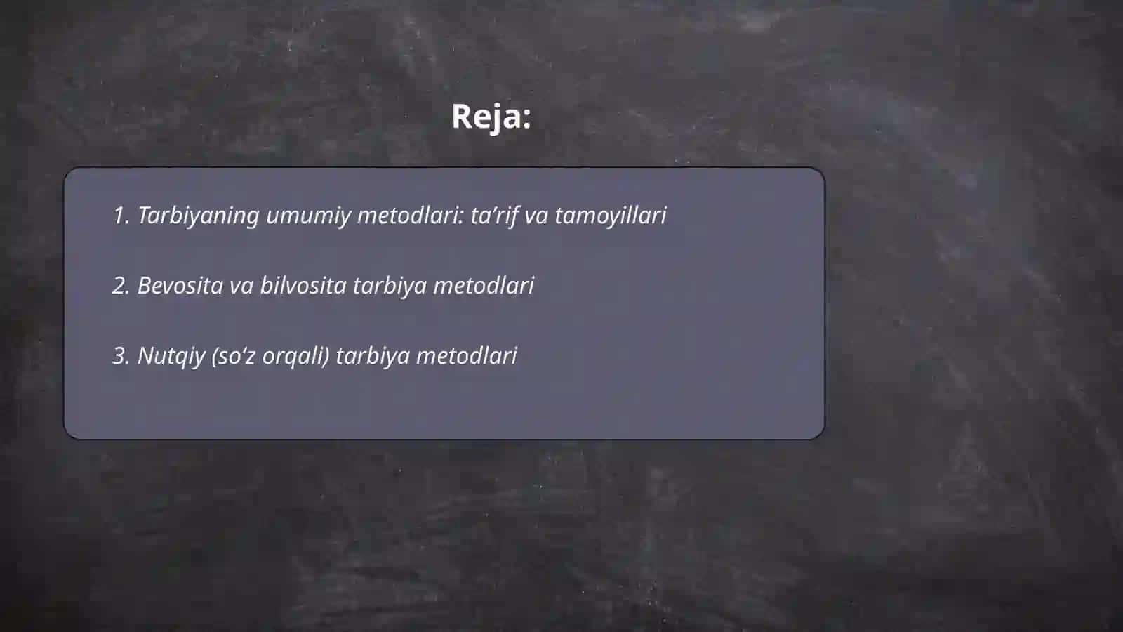 Tarbiyaning umumiy metodlari 2