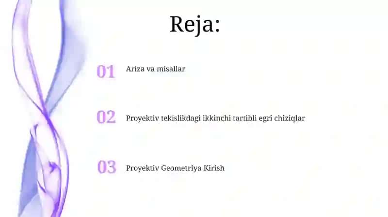 Proyektiv Geometriya Kirish 2