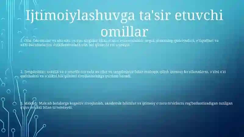Ijtimoiylashtirishning Omillari Va Mexanizmlari 2