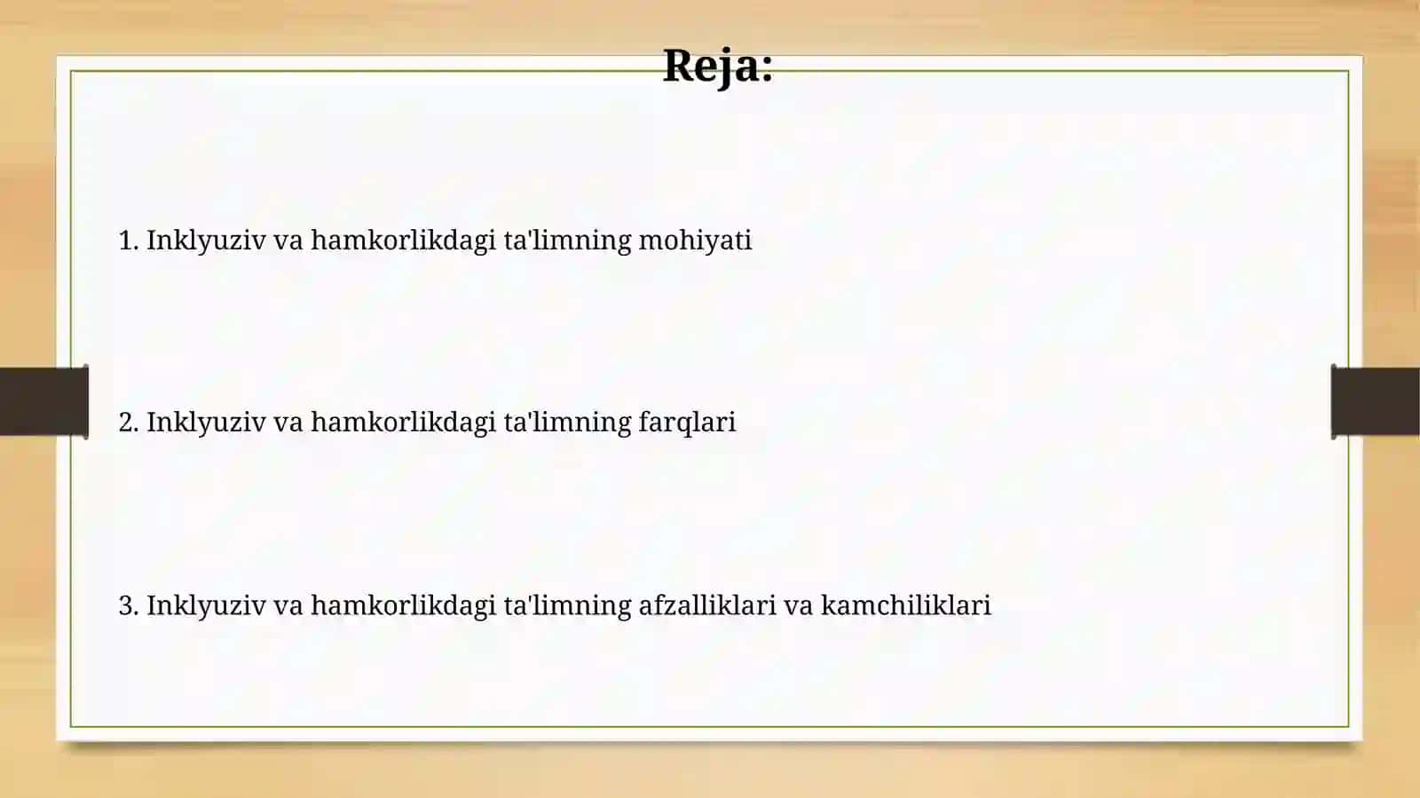 Inklyuziv va birgalikda oqitish 2