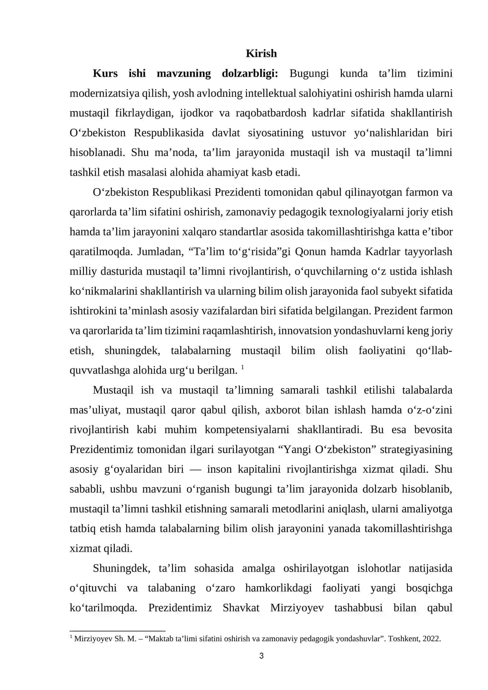 Mustaqil ish va mustaqil ta’lim va uni tashkil etish metodikasi 2