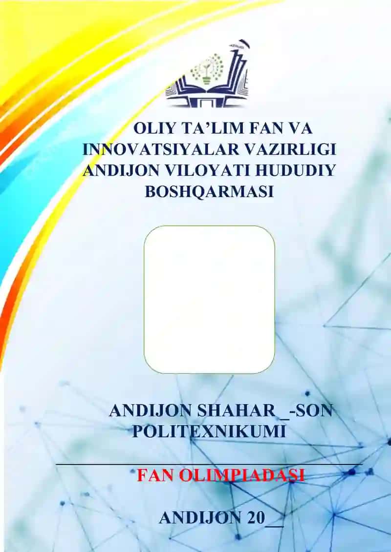Fan olimpiadasi uchun beydjik 2