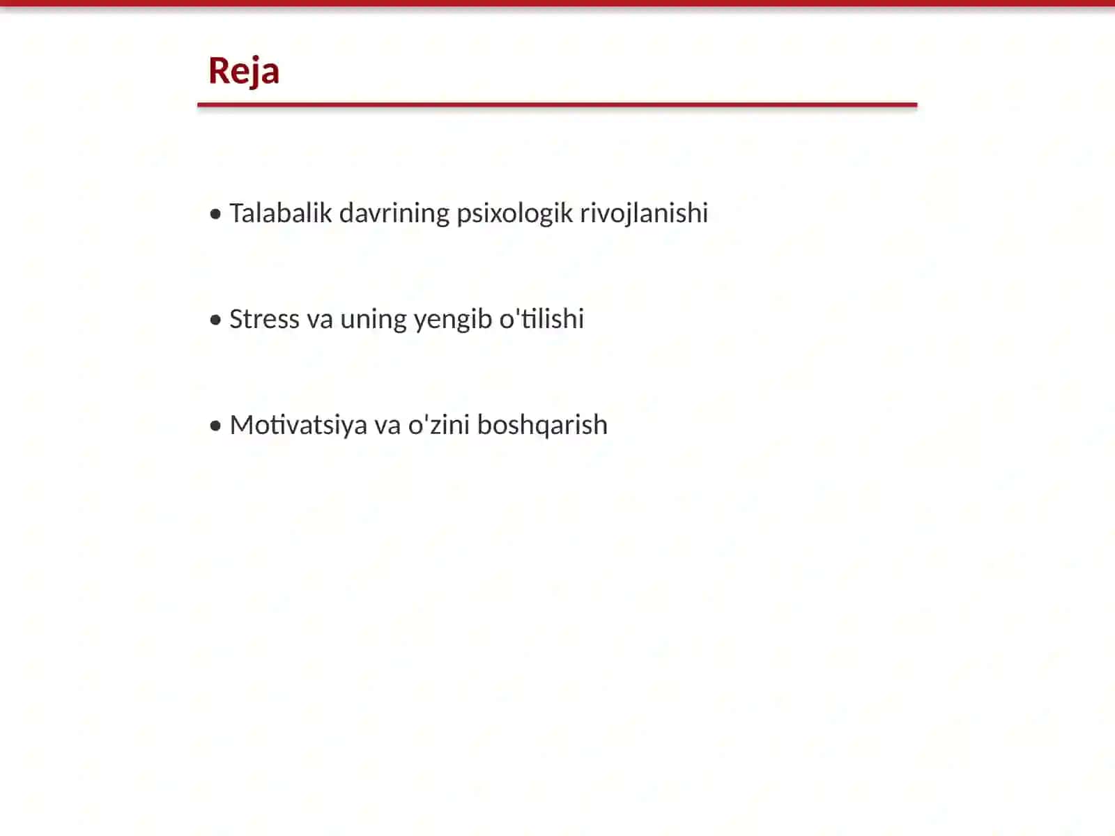 Talabalik davrining psixologik xususiyatlari 2