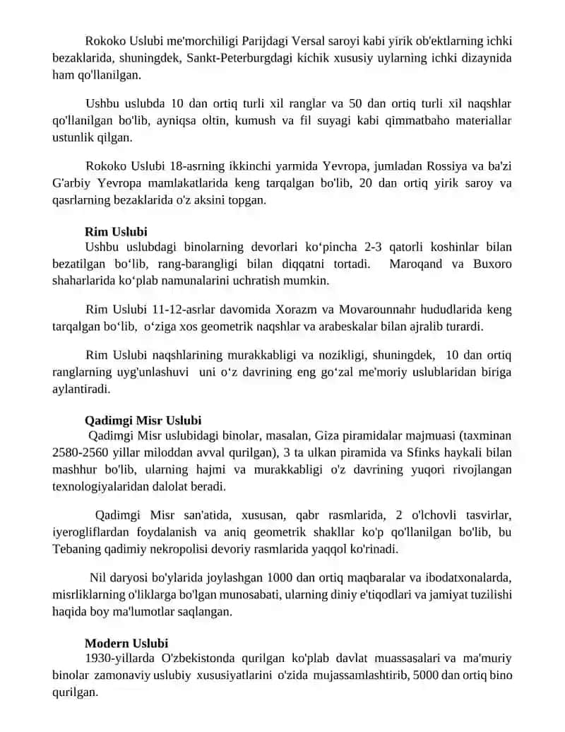 Maxsus tarixiy uslublar 2