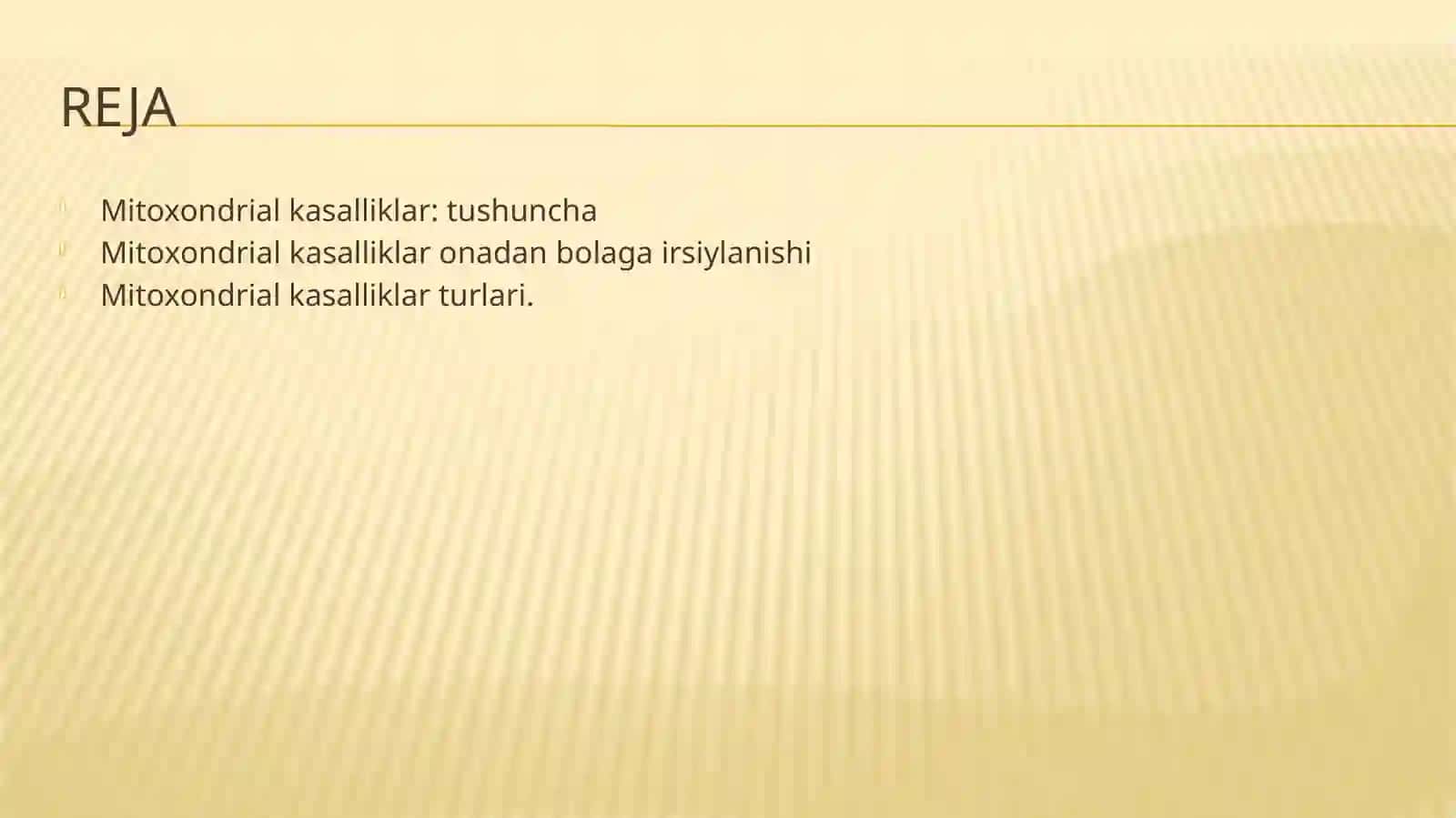 Mitoxondrial kasalliklar 2