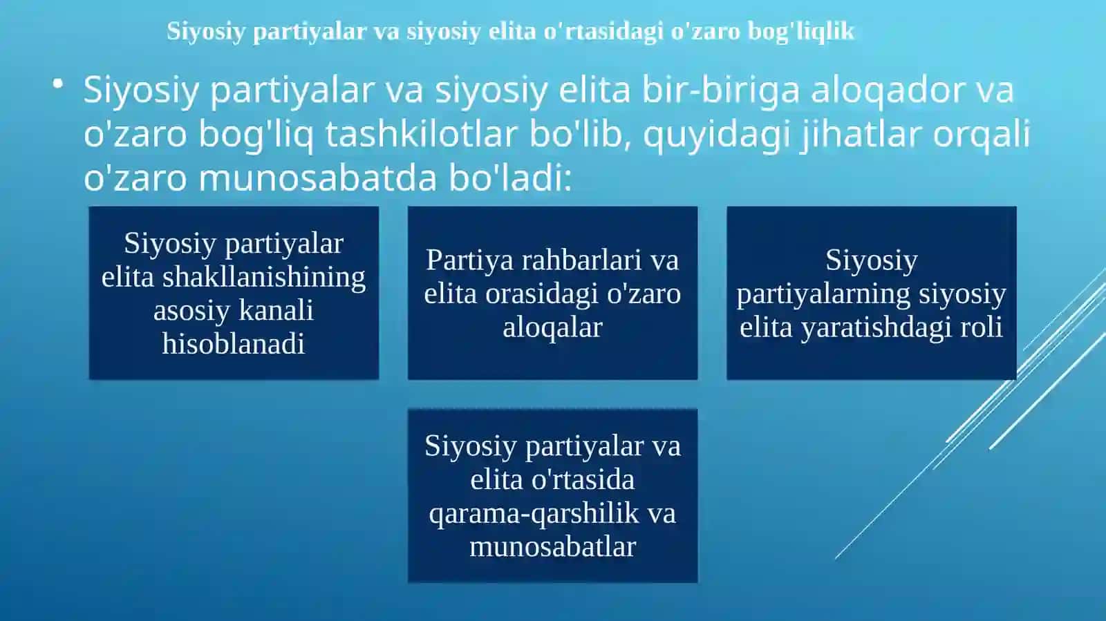 Siyosiy partiyalar va siyosiy elita 2