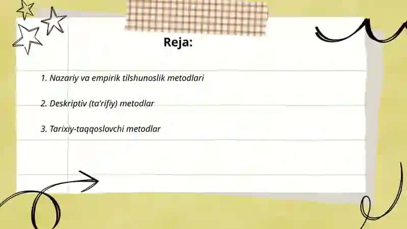 Tilshunoslik Metodlari 2