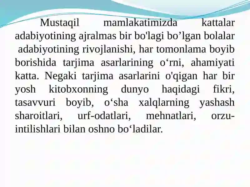 Bolalar adabiyoti 2
