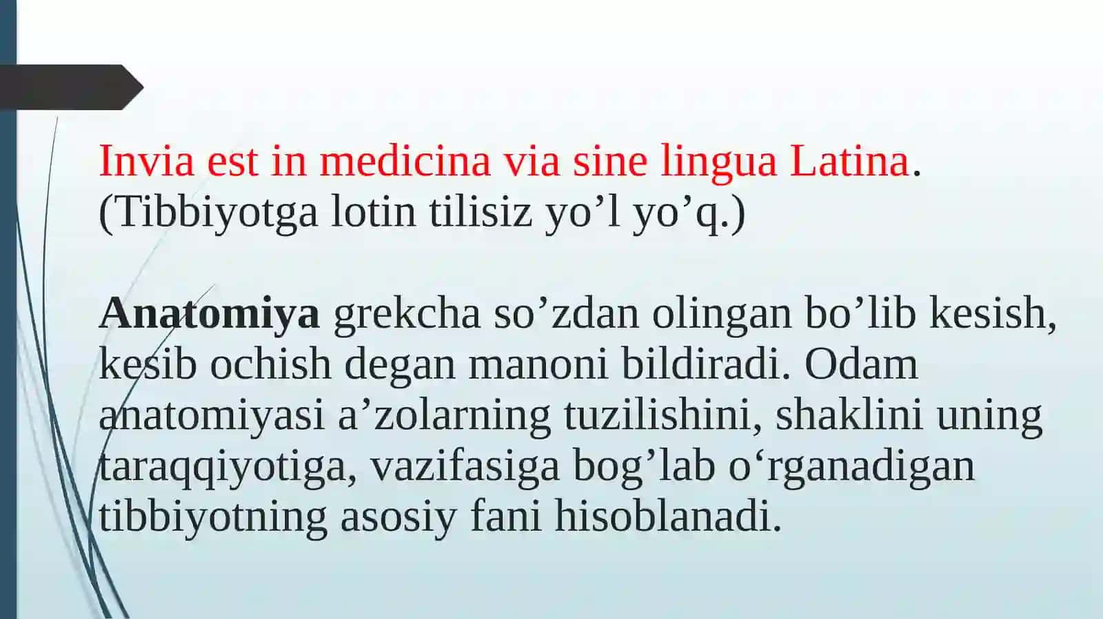 Anatomiyafanining tarixi 2