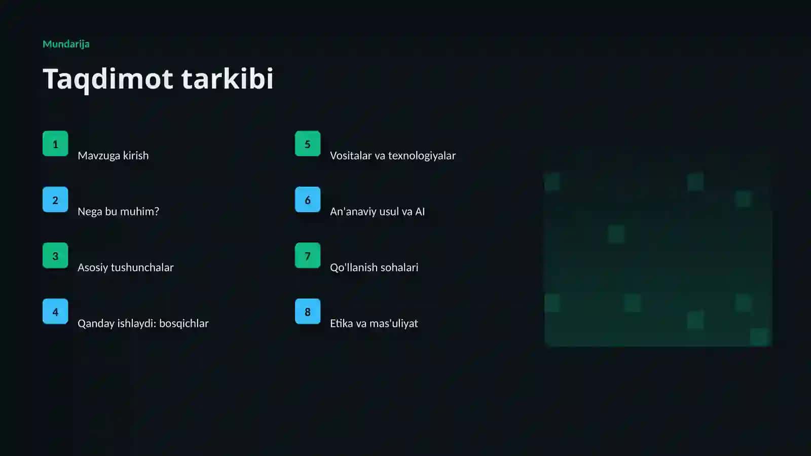 Energetika uchun katta til modellari: amaliy yechimlar 2