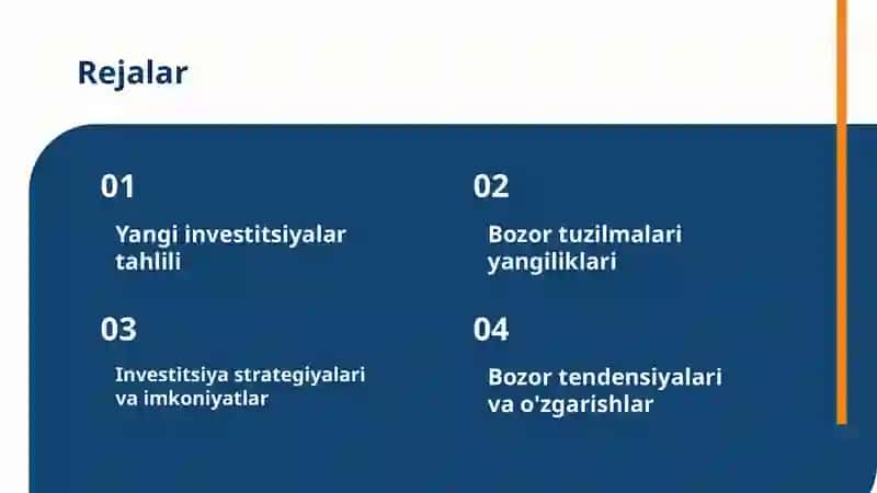 Yangi investitsiya va bozor tuzilmalari 2