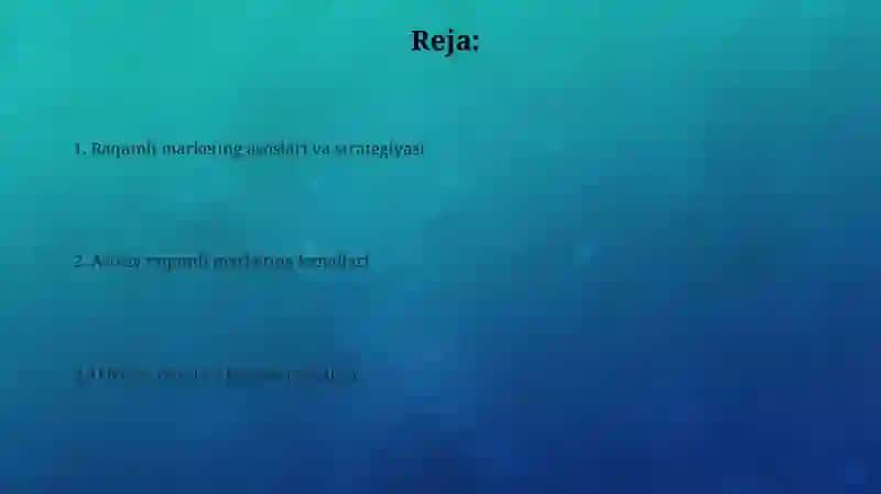 Raqamli marketing 2