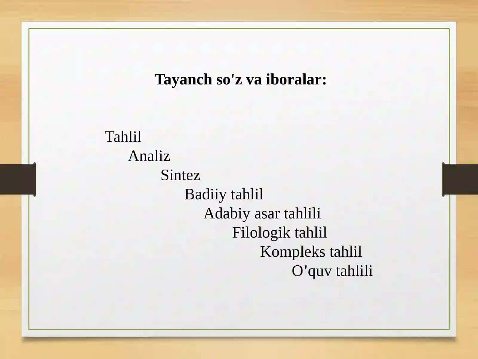 Badiiy tahlil asoslari 2