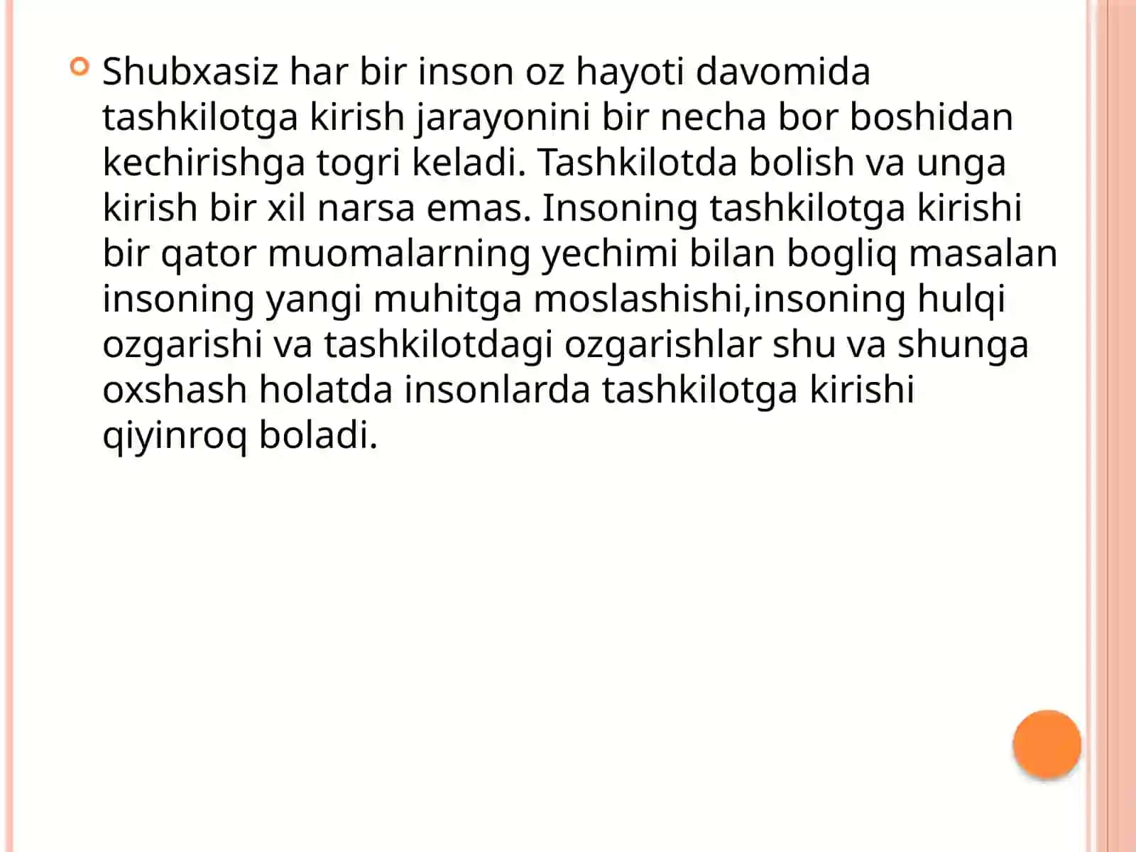 Inson va tashkilot 2
