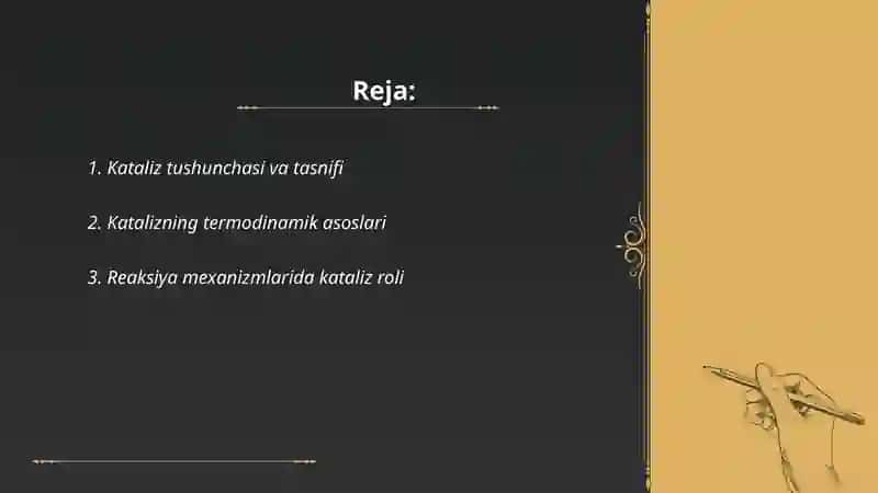 Kataliz nazariyalari. Fermentativ kataliz 2