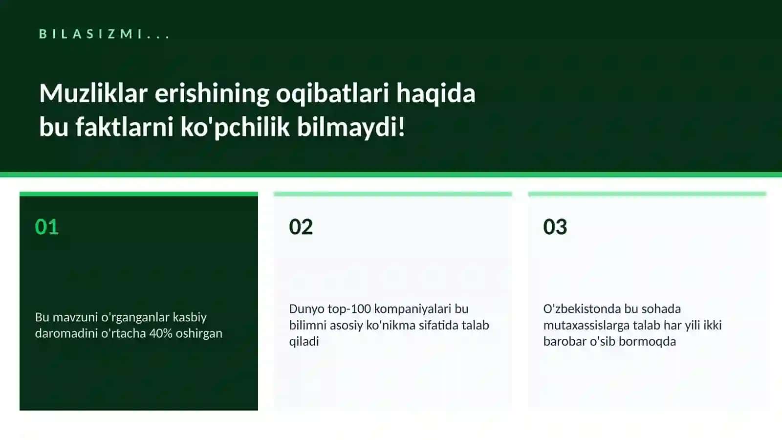 Muzliklar erishining oqibatlari 2