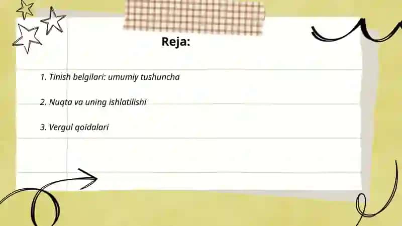 Oʻzbek tilida tinish belgilari 2