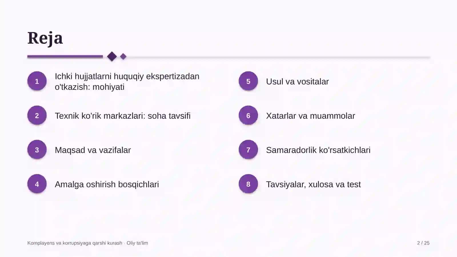texnik ko'rik markazlarida ichki me'yoriy hujjatlarni huquqiy ekspertizadan o'tkazish 9396 2