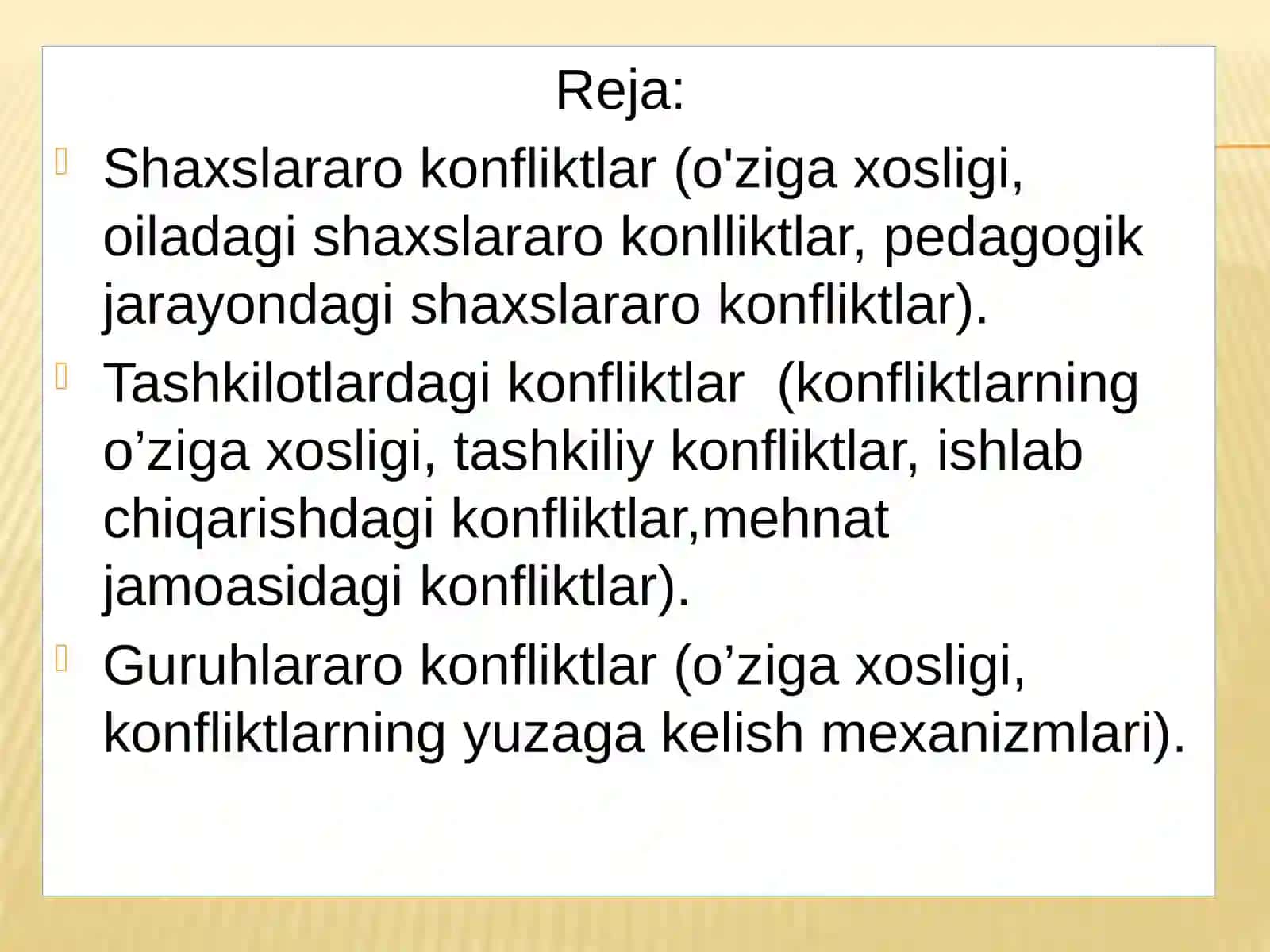 Ijtimoiytizimningturlisohalaridauchraydigankonfliktlar 2