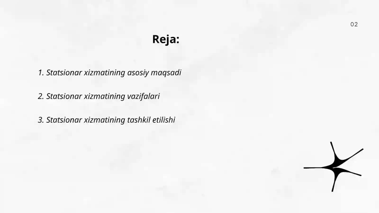 Statsionar xizmati faoliyati 2
