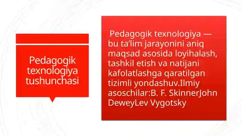 ZAMONAVIY PEDAGOGIK TEXNOLOGIYALAR 2