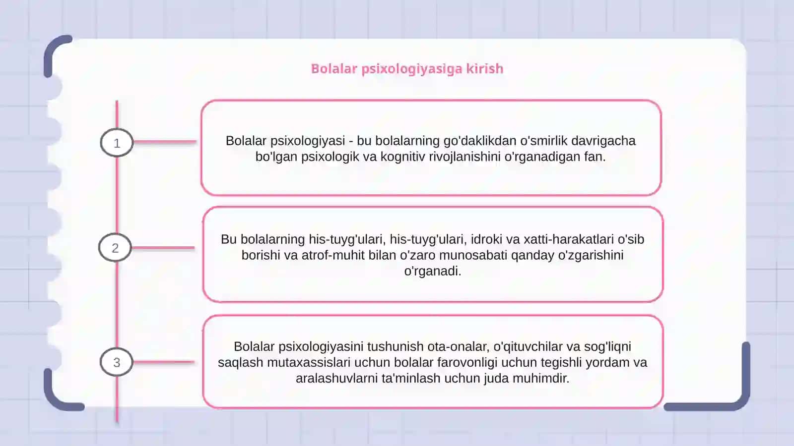 Bolalar psixologiyasiga kirish 2