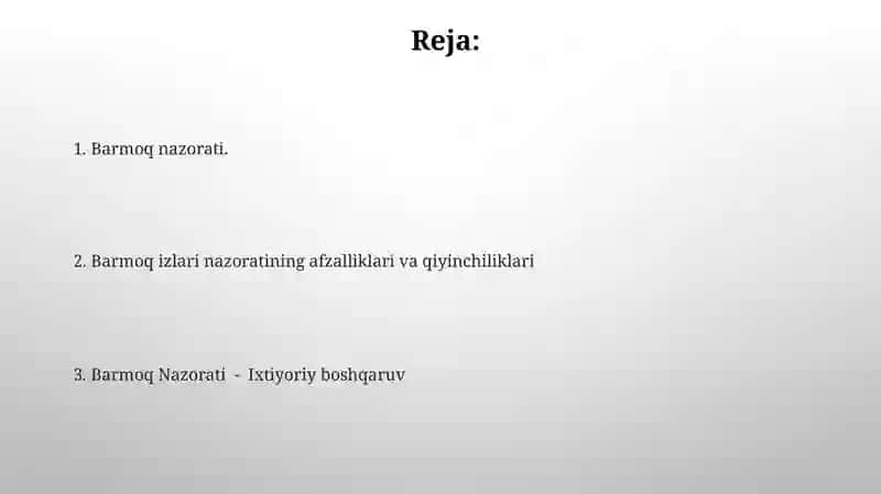 Barmoq Nazorati - Ixtiyoriy boshqaruv 2