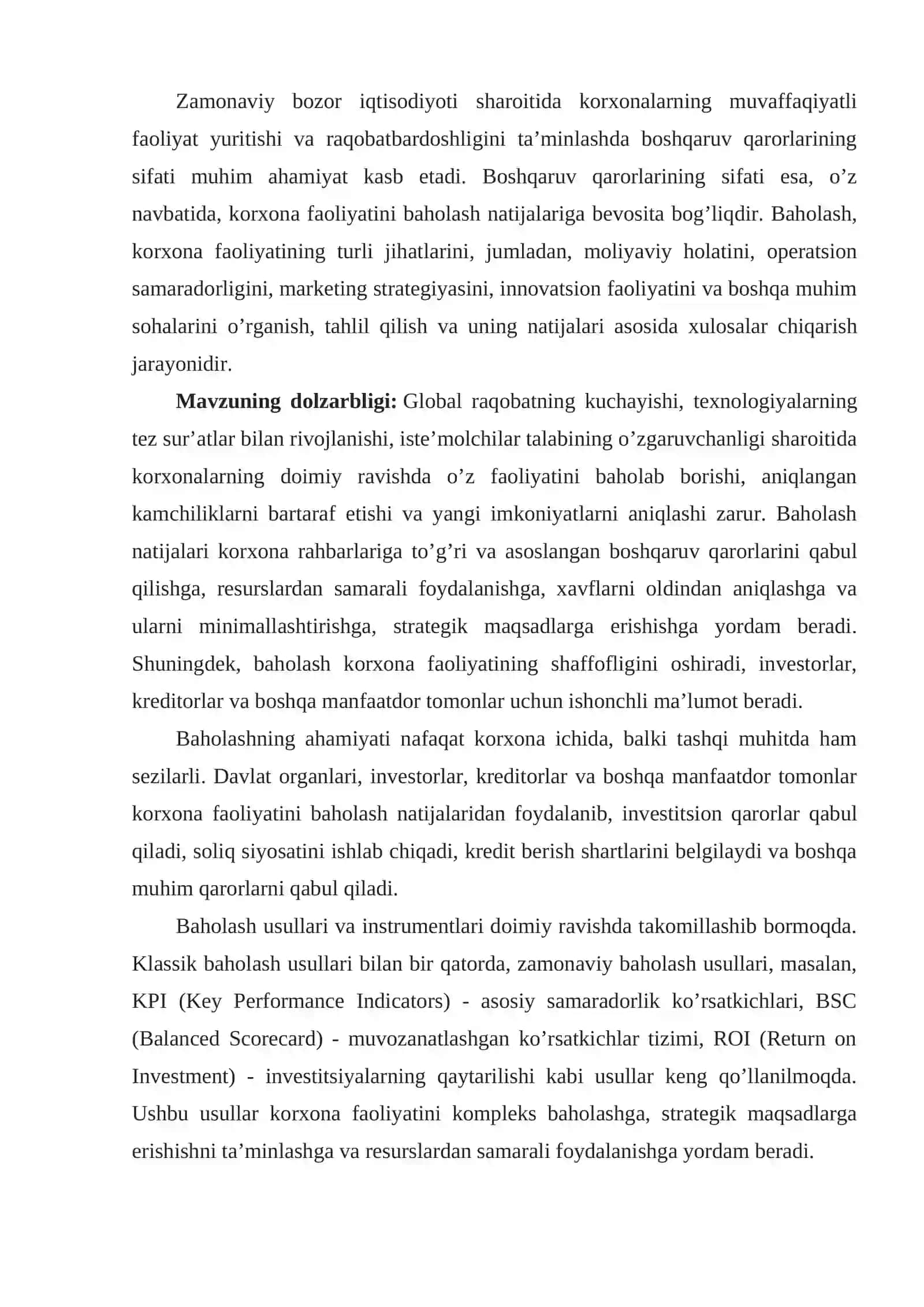 BAHOLAR BO‘YICHA QARORLAR QABUL QILISH 2