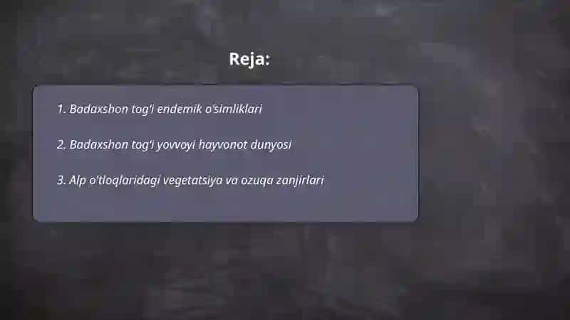 Badaxshon togʻi endemik o'simliklari 2