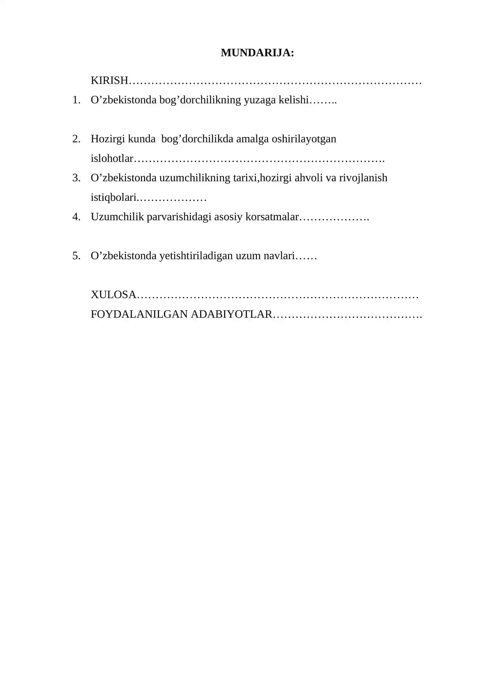 O‘zbekiston bog’dorchiligi-uzumchilik geografiyasi 2
