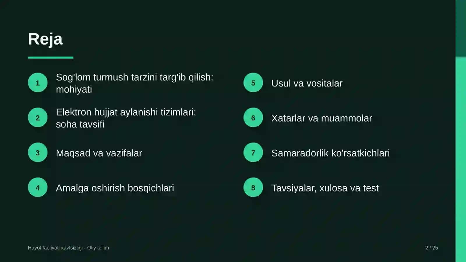 elektron hujjat aylanishi tizimlarida sog'lom turmush tarzini targ'ib qilish 2859 2