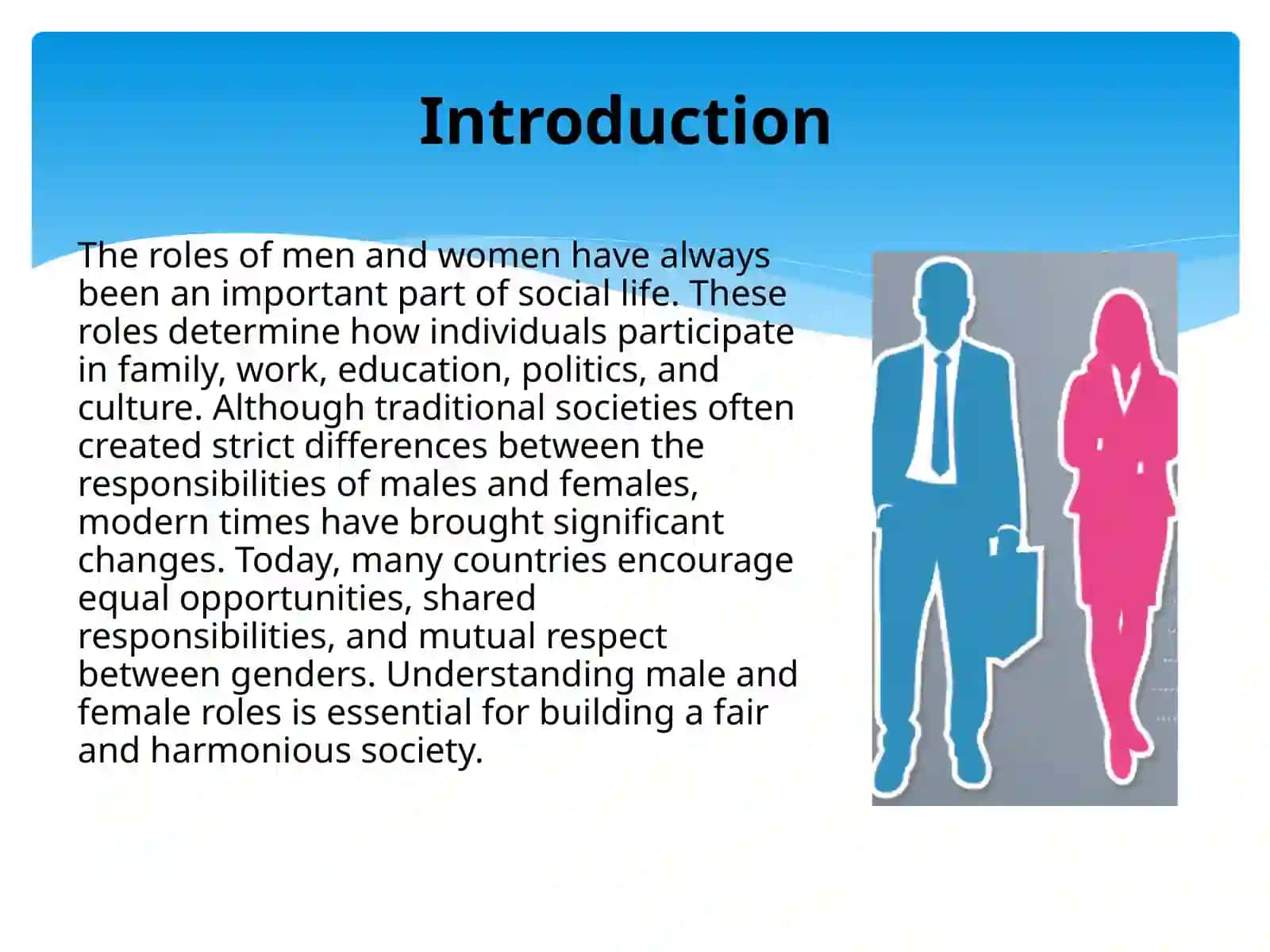 The Male and Female Roles 2