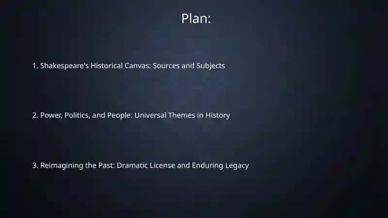 Historical themes in the creative work of Shakespeare 2