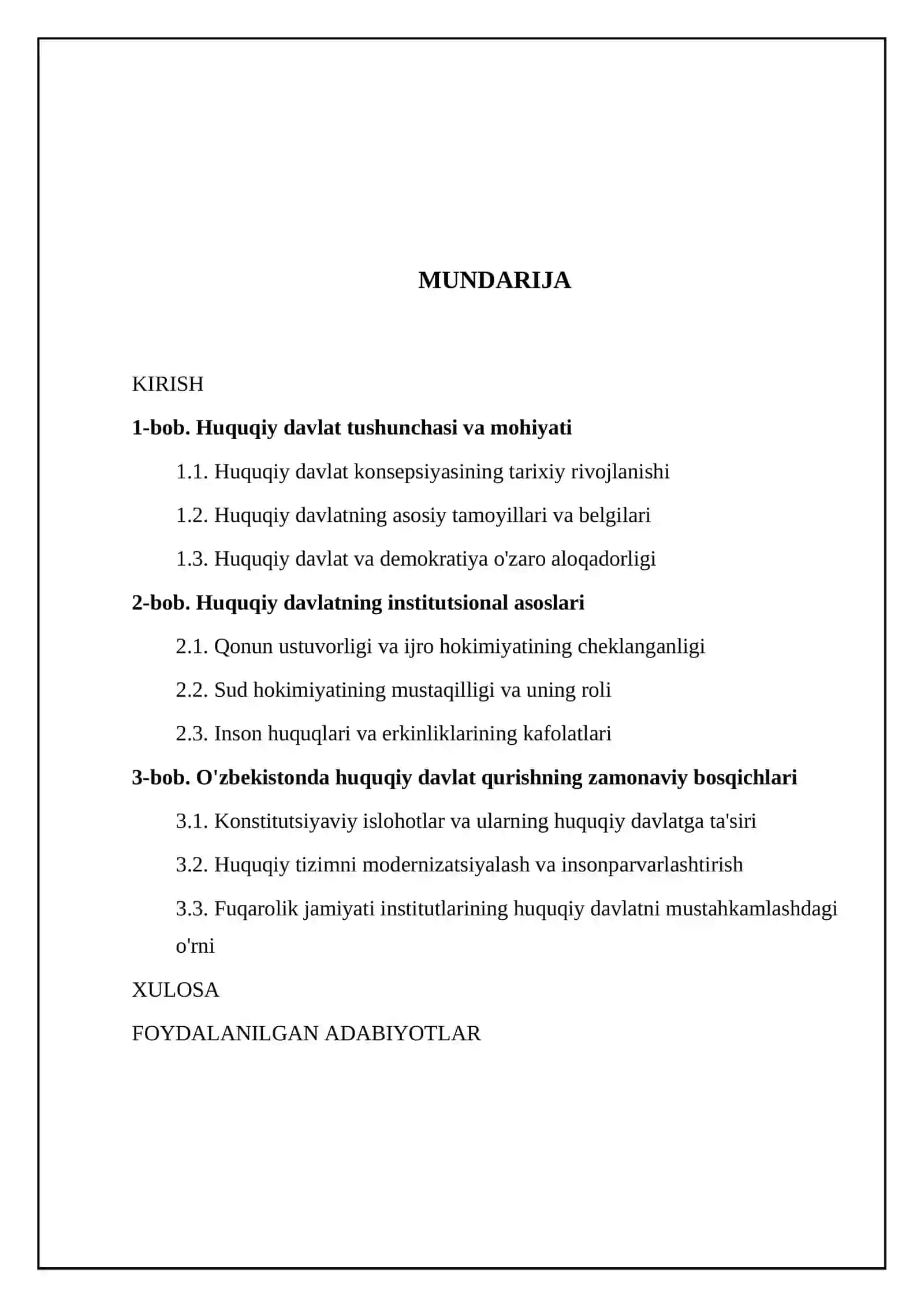 Xuquqiy davlat modeli 2