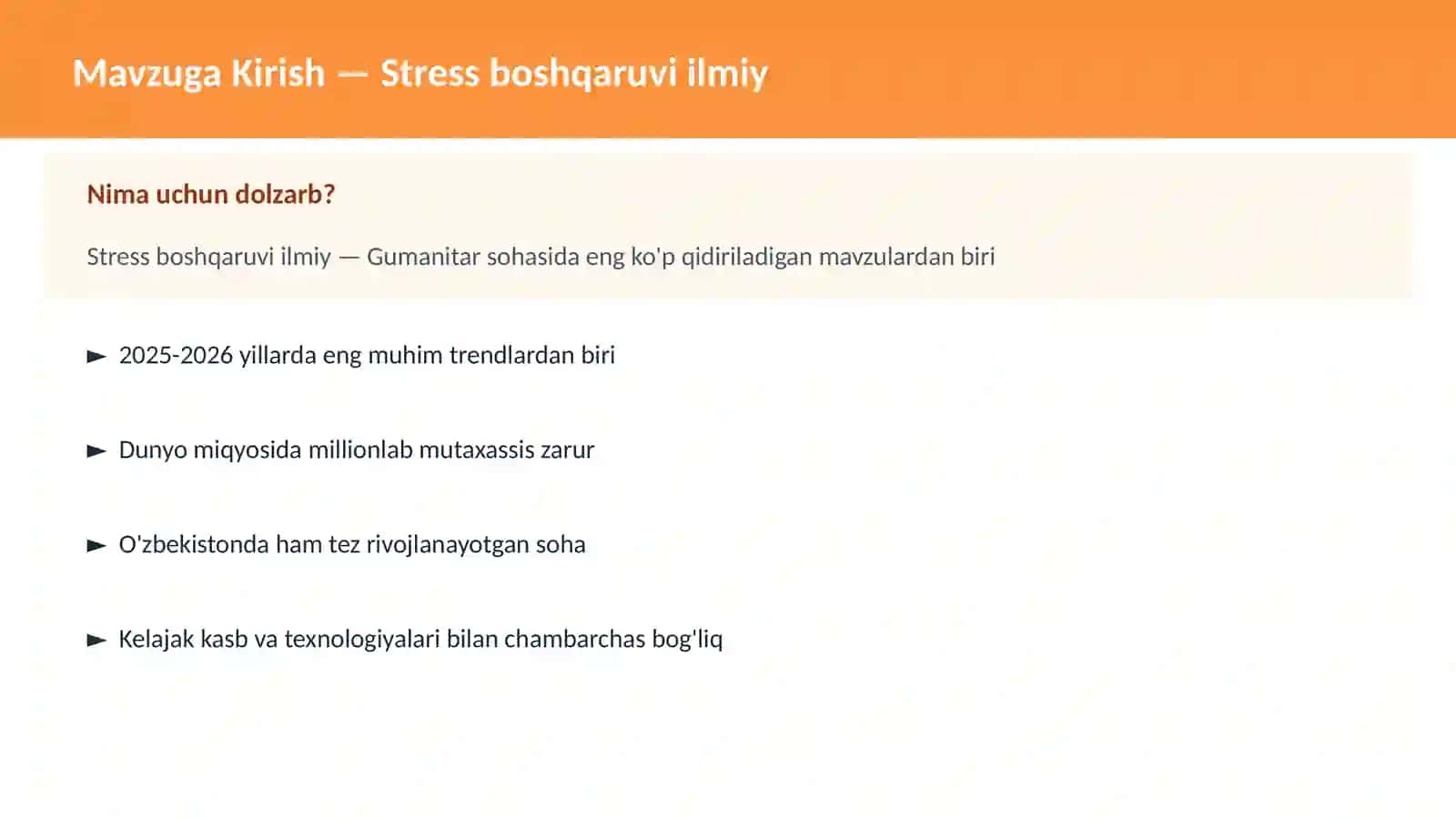 Stress boshqaruvi ilmiy 2
