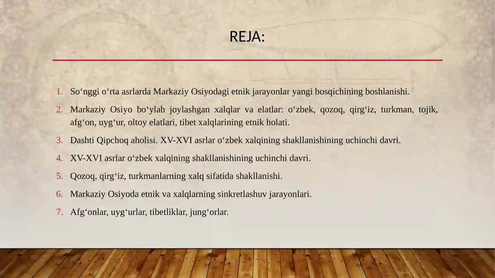 Soʻngioʻrtaasrlarda Markaziy Osiyoda etnik jarayonlarning yangi bosqichi 2
