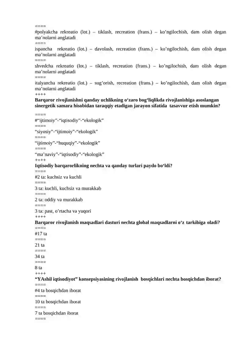 Yashil iqtisodiyot 2