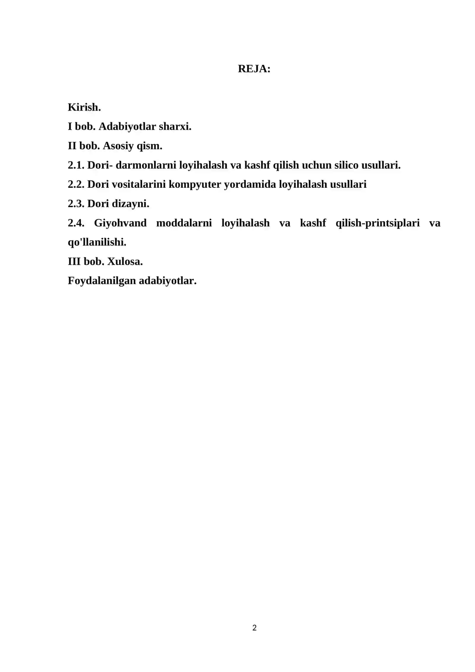 ZAMONAVIY DRUG-DESIGN DASTURLARI 2