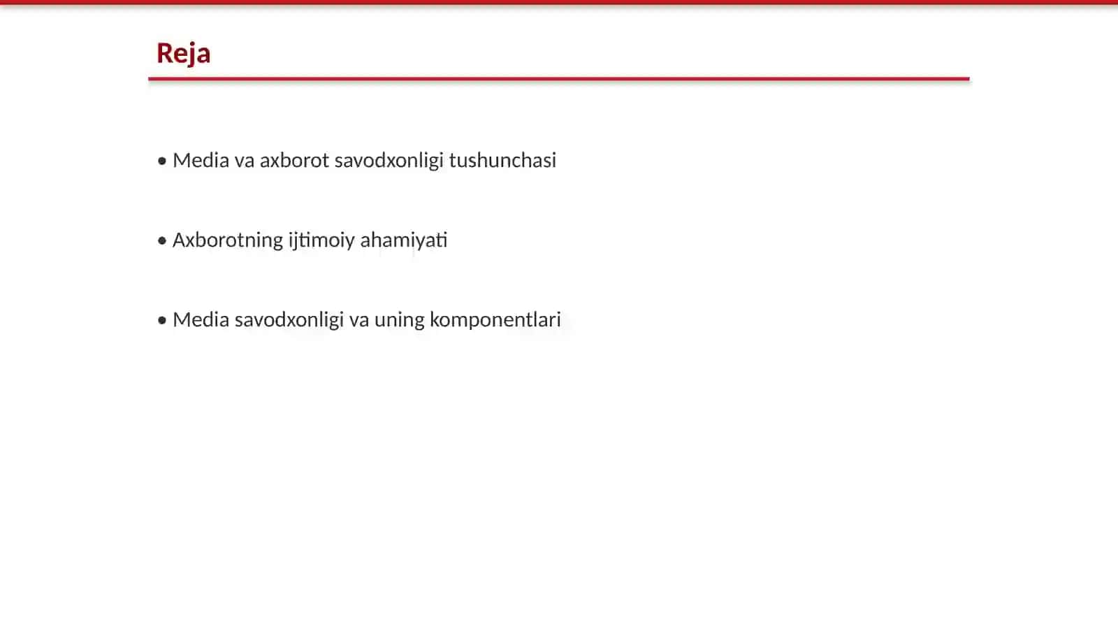 Jamiyatda media va axborot savodxonligi 2