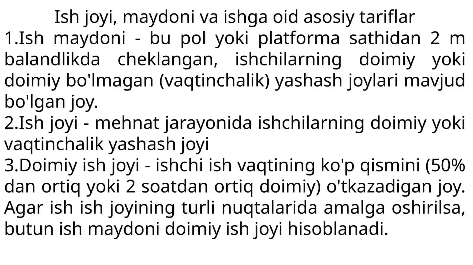 Ishchilar faoliyatida ergonomika 2