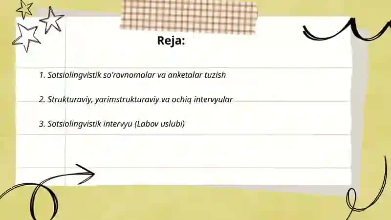Sotsiolingvistik tadqiqot metodlari 2