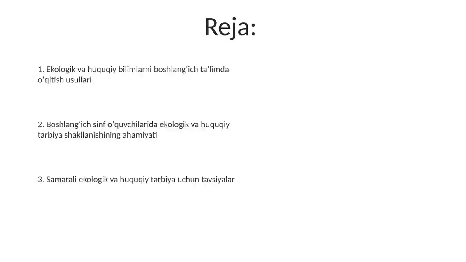 Ekologik va huquqiy tarbiya 2