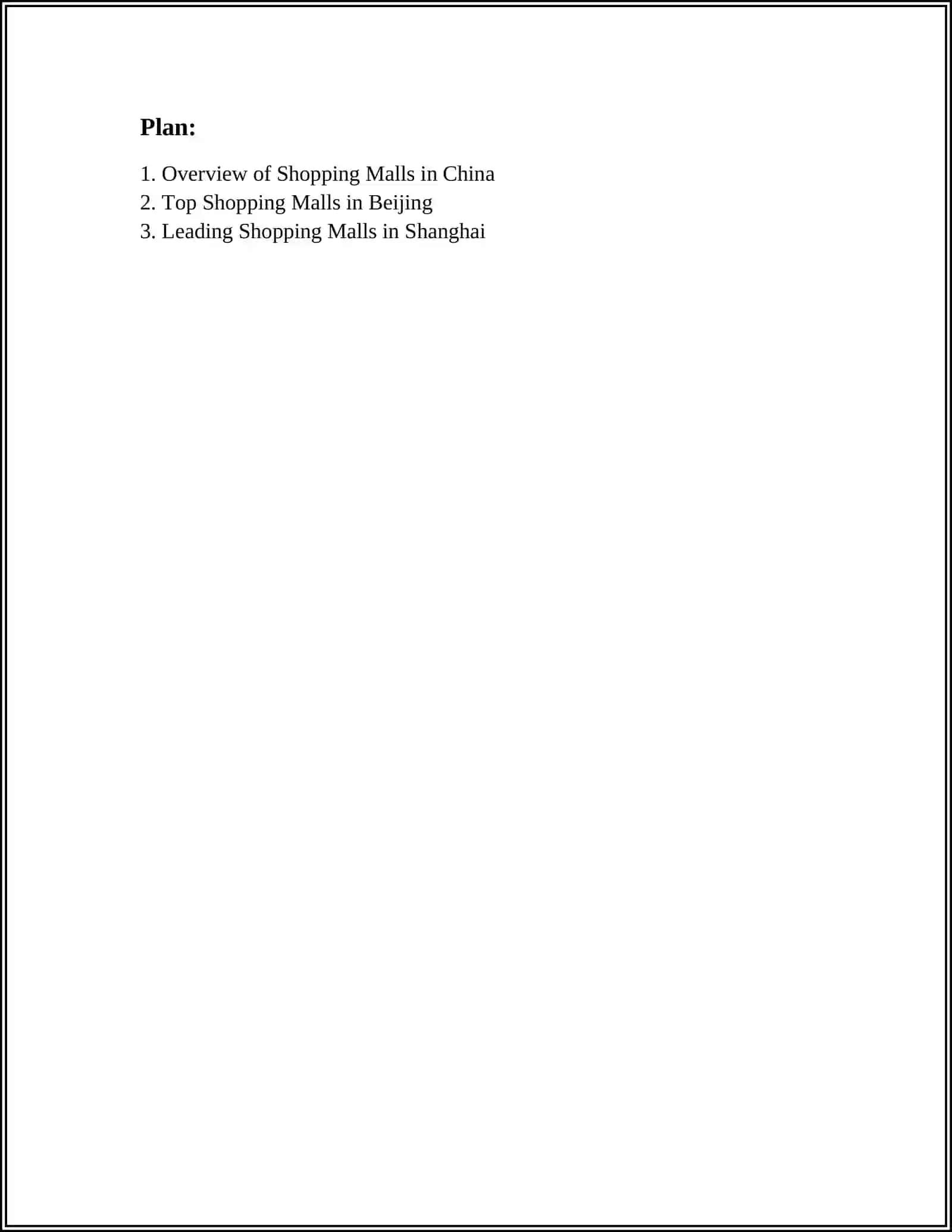 THE TOP SHOPPING MALLS IN CHINA, KOREA AND JAPAN 2