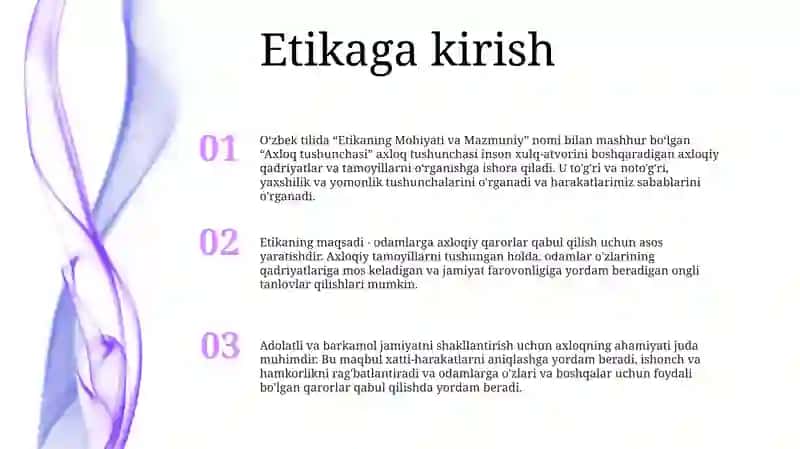 Etikaning Mohiyati Va Mazmuni 2