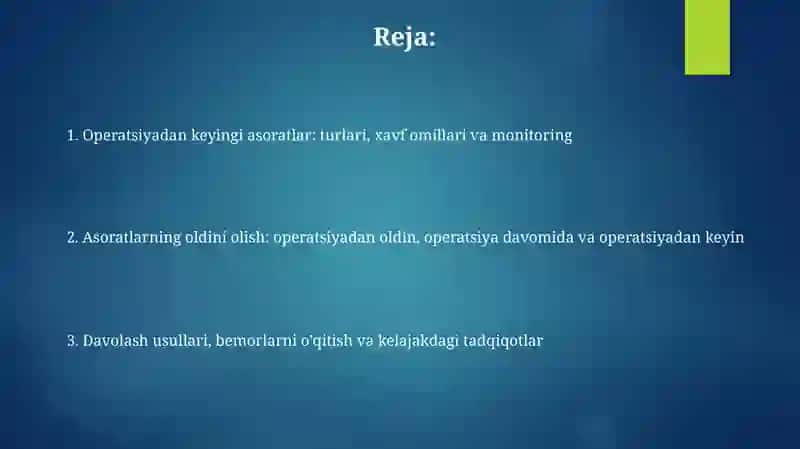Asoratlar: Ta'rifi, tasnifi va xavf omillari 2